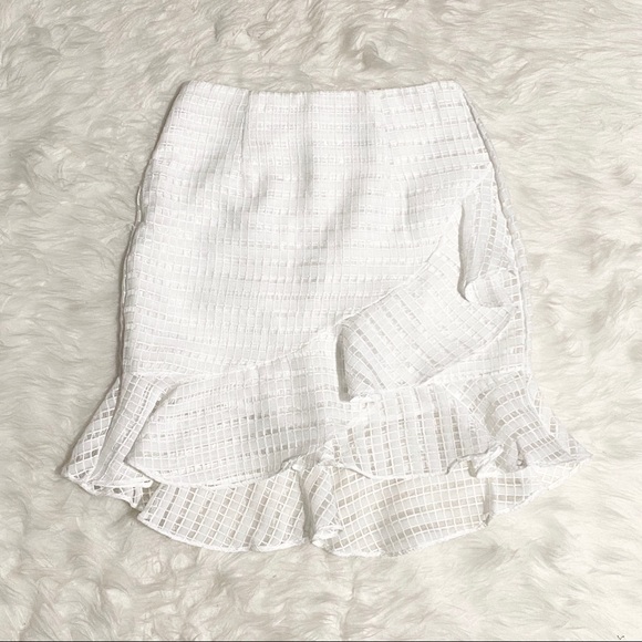 a new day Dresses & Skirts - A NEW DAY White Peplum Ruffle Skirt